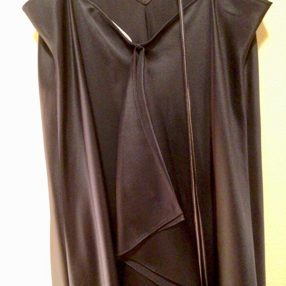 HELMUT LANG Black 100% Silk Slip Dress - S Small - Picture 6 of 7